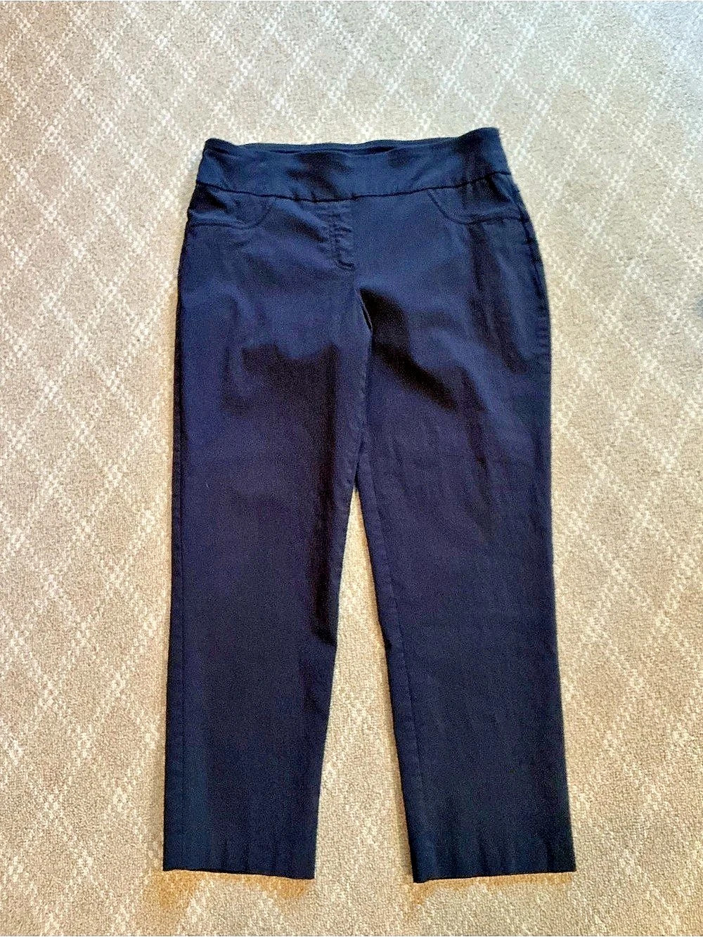 Jones New York Blue Straight Leg Pants Size 10
